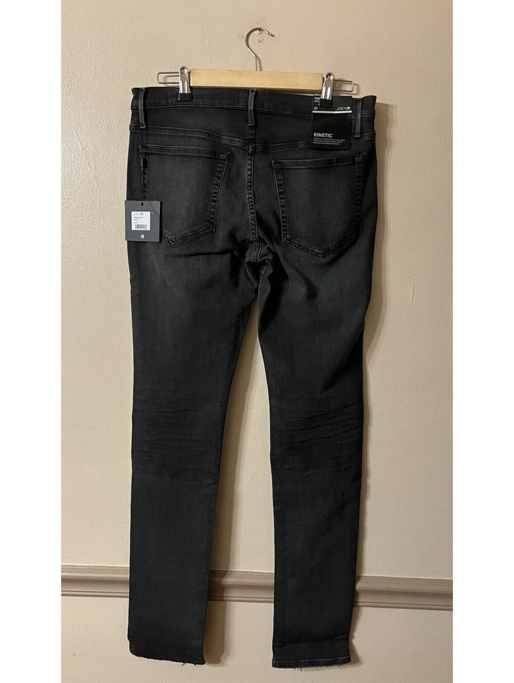 Joe’s Jeans Mens The Legend Skinny Distressed Denim Jeans Black Size 31x32